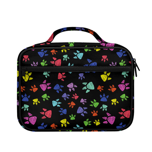 Cute Dino Footprint Pattern Print Briefcase Bible Bag