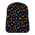Cute Dino Footprint Pattern Print Casual Backpack