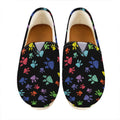 Cute Dino Footprint Pattern Print Casual Shoes
