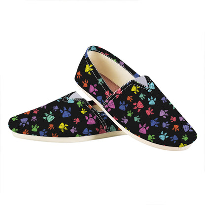 Cute Dino Footprint Pattern Print Casual Shoes