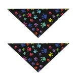 Cute Dino Footprint Pattern Print Dog Bandana