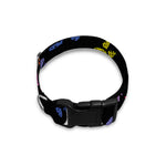 Cute Dino Footprint Pattern Print Dog Collar