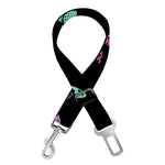 Cute Dino Footprint Pattern Print Dog Seat Belt