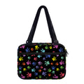 Cute Dino Footprint Pattern Print Double Strap Bible Bag