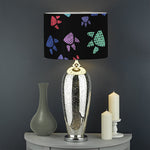 Cute Dino Footprint Pattern Print Drum Lamp Shade