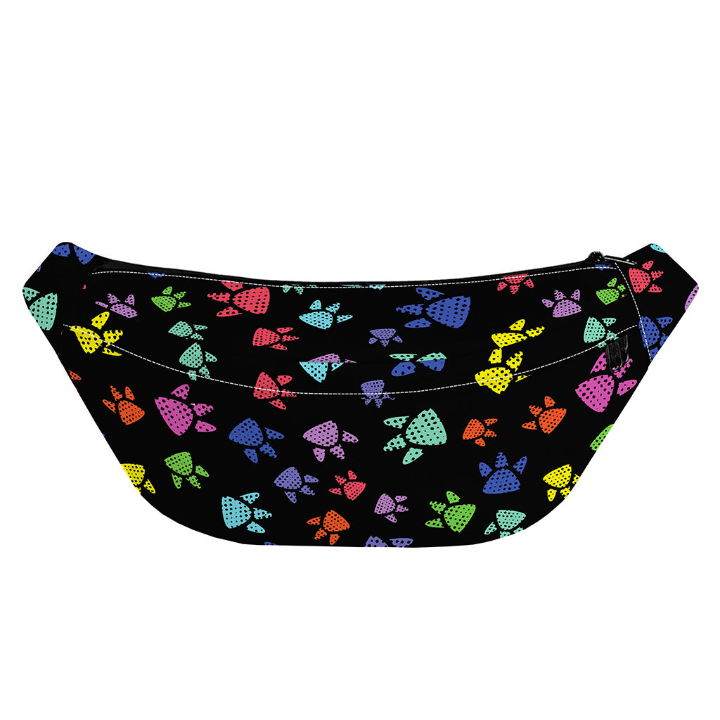Cute Dino Footprint Pattern Print Fanny Pack