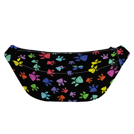 Cute Dino Footprint Pattern Print Fanny Pack