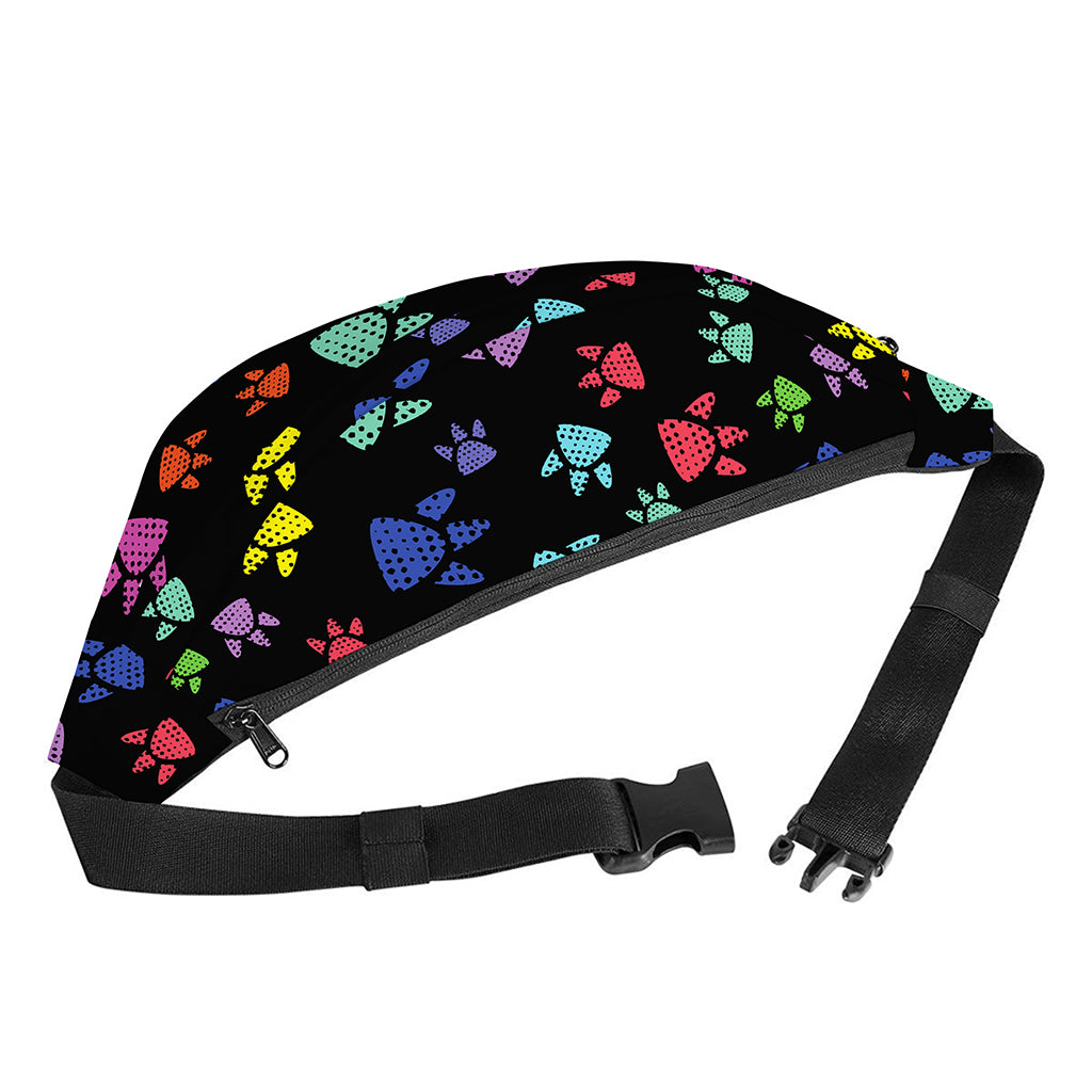 Cute Dino Footprint Pattern Print Fanny Pack