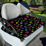 Cute Dino Footprint Pattern Print Golf Cart Seat Cover