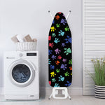Cute Dino Footprint Pattern Print Ironing Board Cover