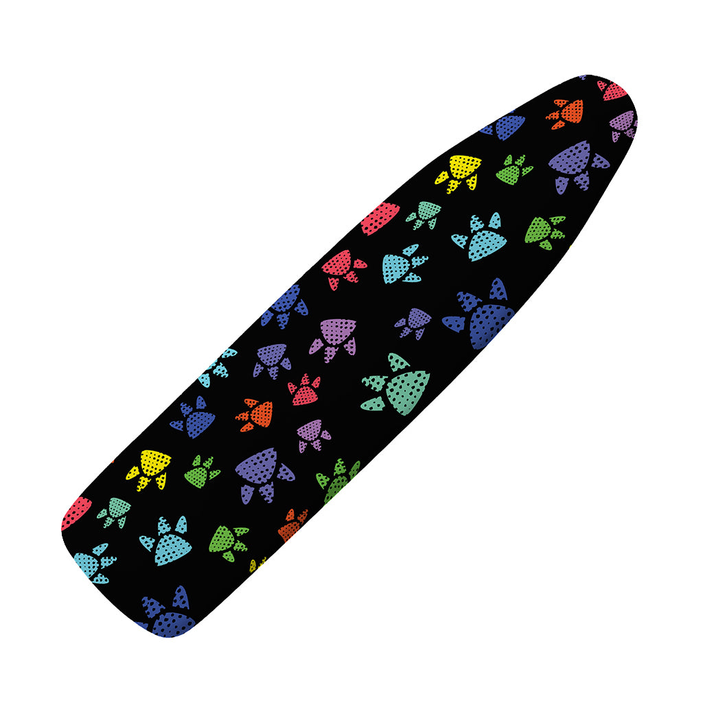 Cute Dino Footprint Pattern Print Ironing Board Cover