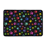 Cute Dino Footprint Pattern Print Kitchen Mat