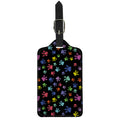 Cute Dino Footprint Pattern Print Luggage Tag