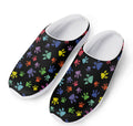 Cute Dino Footprint Pattern Print Mesh Casual Shoes