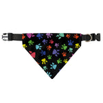 Cute Dino Footprint Pattern Print Over The Collar Dog Bandana
