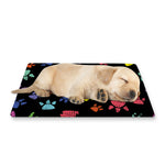 Cute Dino Footprint Pattern Print Pet Cooling Mat Cover