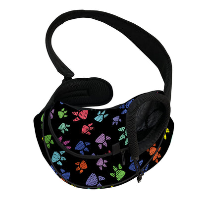 Cute Dino Footprint Pattern Print Pet Sling Carrier