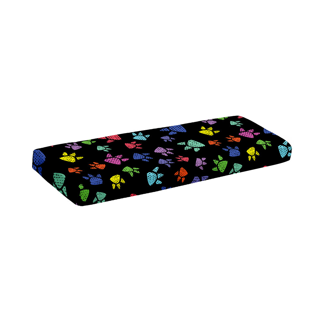 Cute Dino Footprint Pattern Print Piano Keyboard Cover