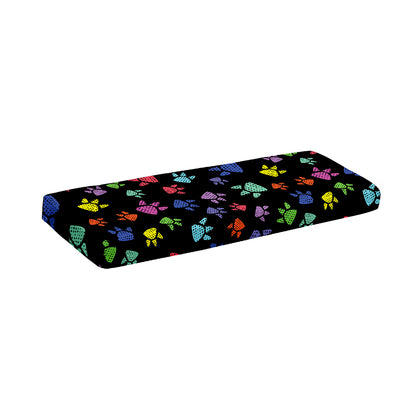 Cute Dino Footprint Pattern Print Piano Keyboard Cover