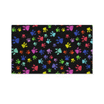 Cute Dino Footprint Pattern Print Polyester Flag