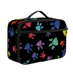 Cute Dino Footprint Pattern Print Portable Lunch Bag