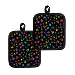 Cute Dino Footprint Pattern Print Pot Holders