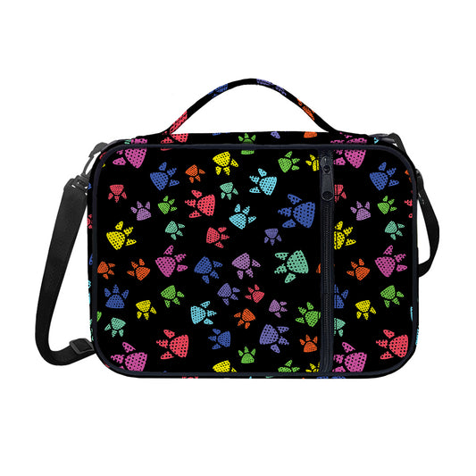 Cute Dino Footprint Pattern Print Shoulder Strap Bible Bag