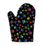 Cute Dino Footprint Pattern Print Single Oven Mitt