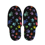 Cute Dino Footprint Pattern Print Slippers