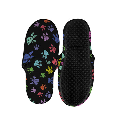 Cute Dino Footprint Pattern Print Slippers