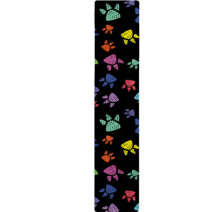 Cute Dino Footprint Pattern Print Table Runner