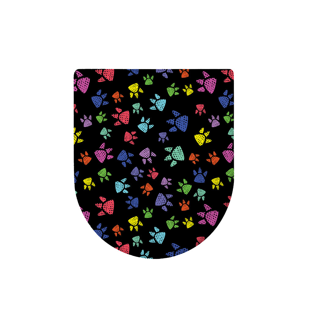 Cute Dino Footprint Pattern Print Toilet Lid Cover