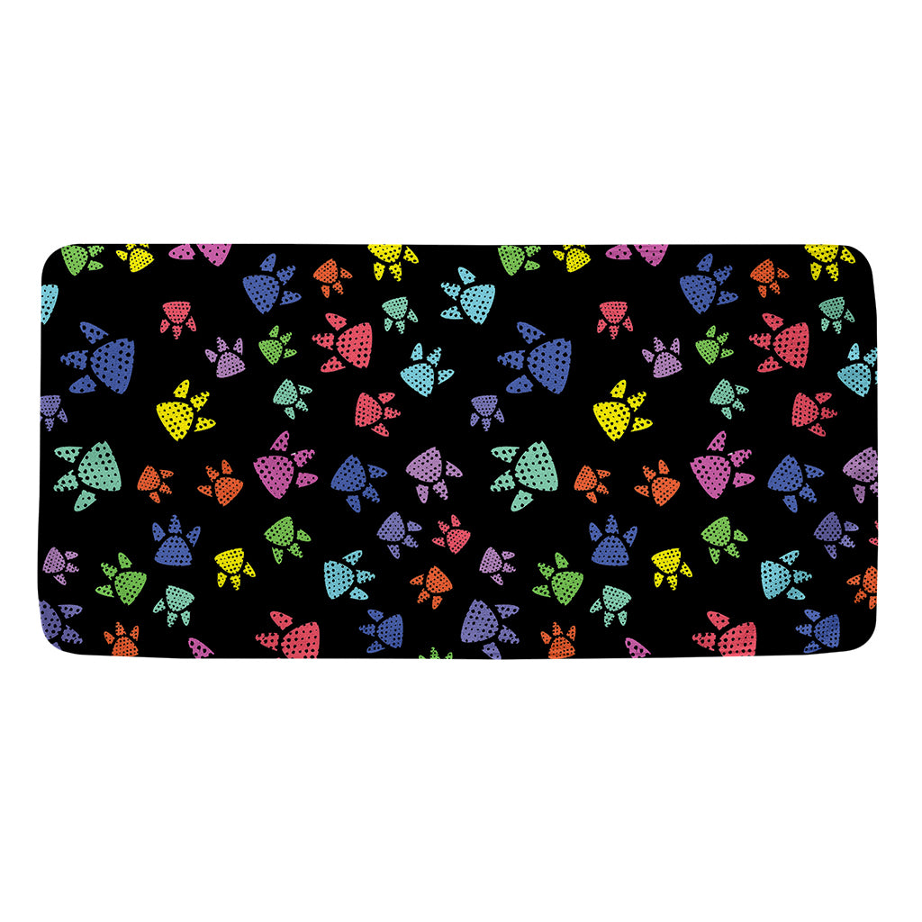 Cute Dino Footprint Pattern Print Towel