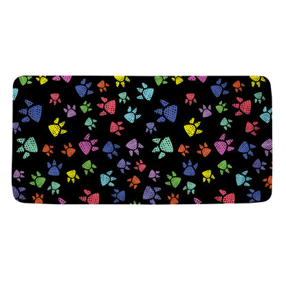 Cute Dino Footprint Pattern Print Towel