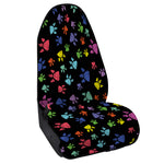 Cute Dino Footprint Pattern Print Waterproof Car Seat Cover