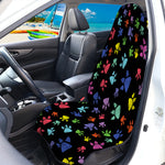 Cute Dino Footprint Pattern Print Waterproof Car Seat Cover