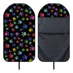 Cute Dino Footprint Pattern Print Waterproof Car Seat Cover