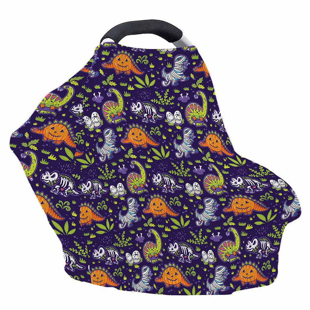 Cute Dino Halloween Pattern Print Baby Seat Cover
