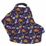 Cute Dino Halloween Pattern Print Baby Seat Cover