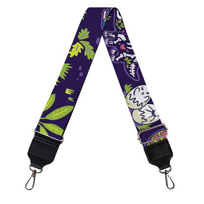 Cute Dino Halloween Pattern Print Bag Strap
