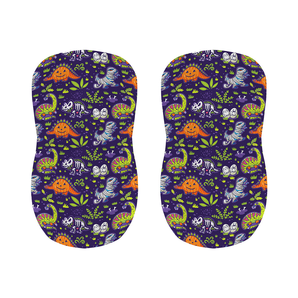 Cute Dino Halloween Pattern Print Bar Stool Covers