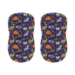 Cute Dino Halloween Pattern Print Bar Stool Covers