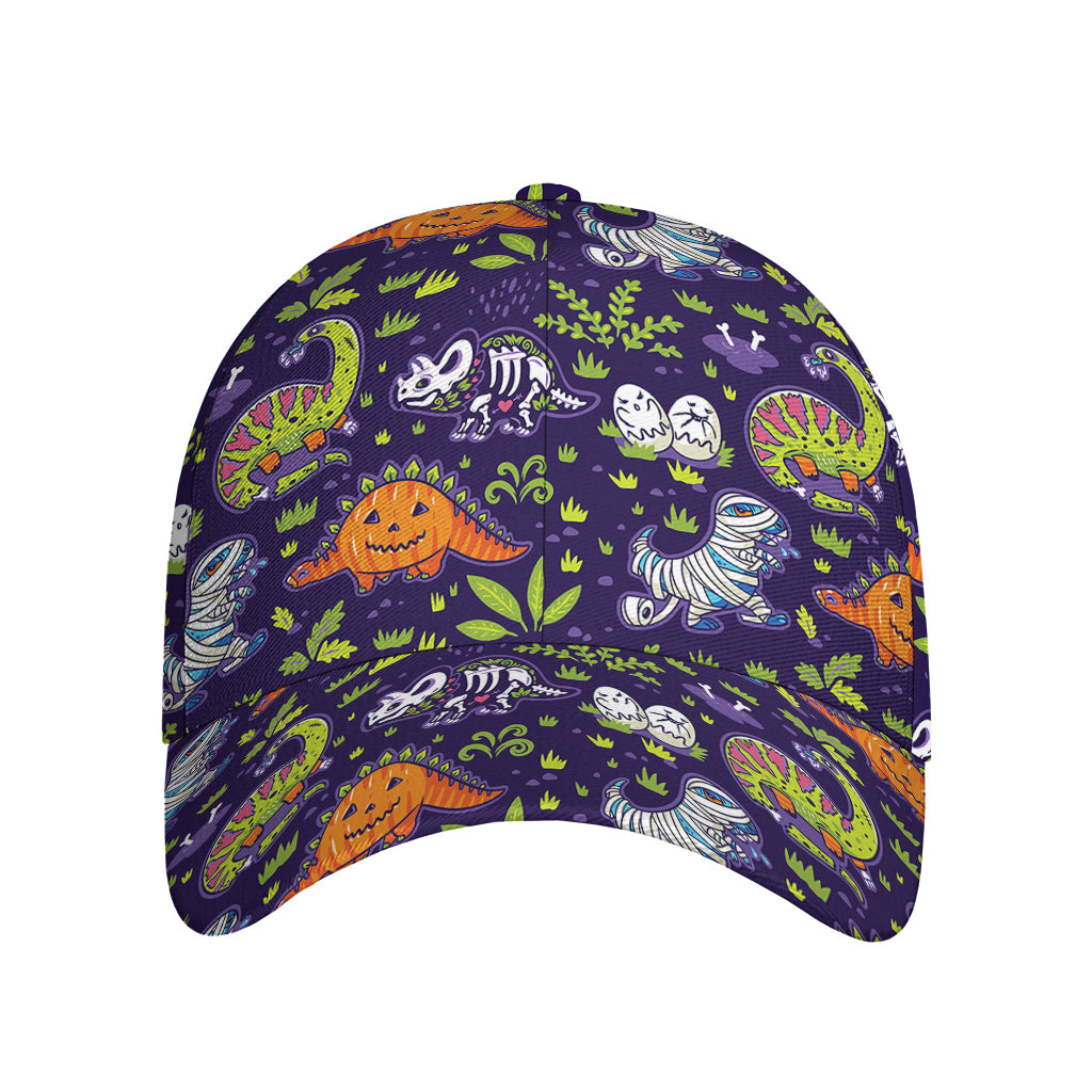 Cute Dino Halloween Pattern Print Baseball Cap