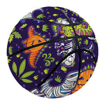 Cute Dino Halloween Pattern Print Basketball
