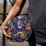 Cute Dino Halloween Pattern Print Basketball