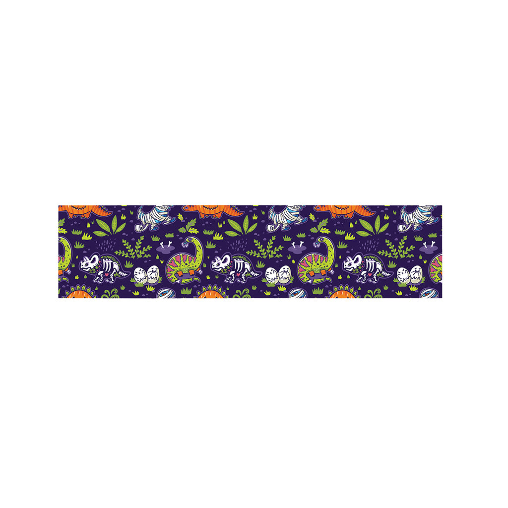 Cute Dino Halloween Pattern Print Bed Runner
