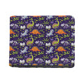 Cute Dino Halloween Pattern Print Bifold Wallet