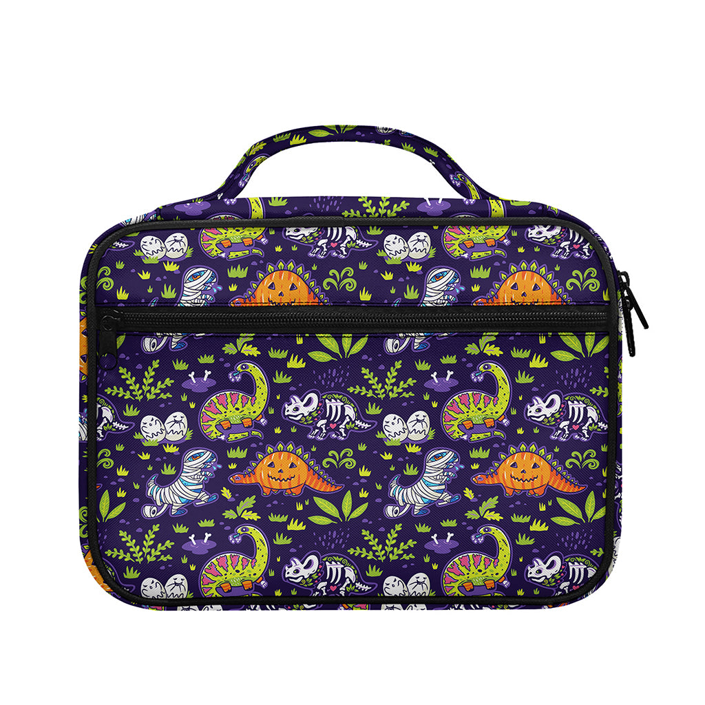 Cute Dino Halloween Pattern Print Briefcase Bible Bag