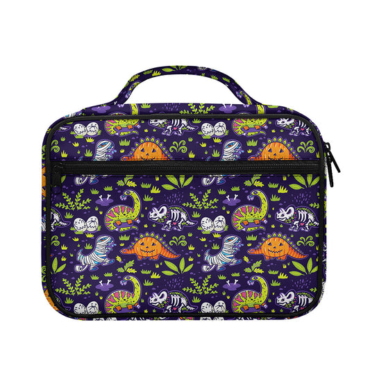 Cute Dino Halloween Pattern Print Briefcase Bible Bag