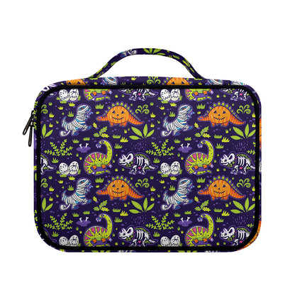 Cute Dino Halloween Pattern Print Briefcase Bible Bag